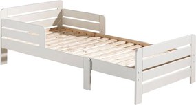 Letto per bambini in legno di pino bianco crescente con grata Jumper - Vipack