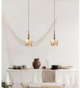 Redo 01-2740 - Lampadario a sospensione con filo TOLL 1xE27/42W/230V bronzo