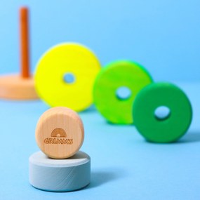 Grimm's - Torre impilabile piccola - verde neon