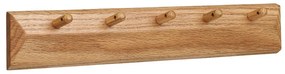 Attaccapanni da parete di colore naturale in rovere massiccio 50 cm Barco – House Nordic