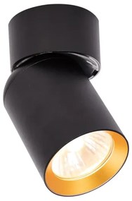 Faretto ANDY 1xGU10/8W/230V nero/oro