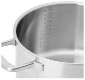 Casseruola in acciaio inox con coperchio incluso per induzione 5,5 l Lucca 3.0 – FABINI