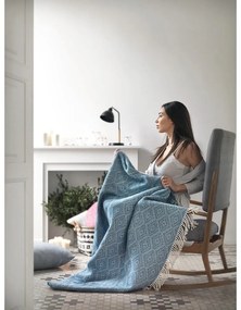 Plaid rosa scuro con contenuto di cotone , 140 x 180 cm Aisha - Euromant