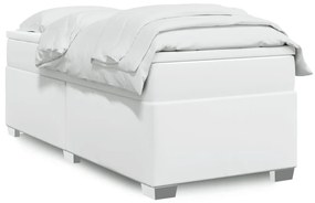Giroletto A Molle Con Materasso Bianco 90x200 Cm İn Similpelle /