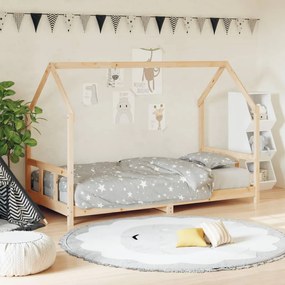 Giroletto Per Bambini 90x200 Cm İn Legno Massello Di Pino /