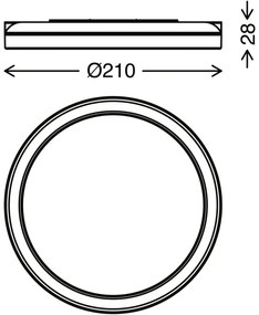 Briloner 3008-015 - Plafoniera LED LED/8W/230V diametro 21 cm nero IP44