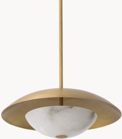 Lampada a sospensione con paralume in alabastro Marcona