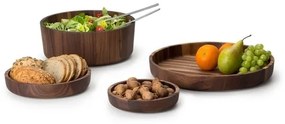 Continente C4233 - Ciotola in legno 20x4,3 cm in legno di noce