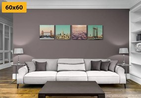 Set di quadri – Luoghi in colori delicati