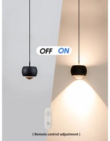 Immax NEO 07219L - Lampadario LED dimmerabile DORMINE 6W/230V opaco nero Tuya +TC