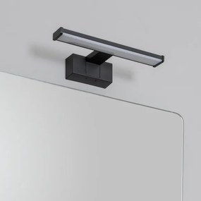 Brilagi - Specchio da bagno con luce LED VESTRA, 6 W/230 V, 30 cm, IP44, nero