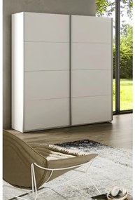Armadio Guardaroba 2 Ante Scorrevoli 150x60x200 Bianco Opaco Morgan