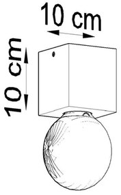 Plafoniera ABEL 1xE27/60W/230V calcestruzzo