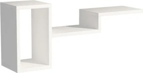 Mensola Sospesa Design Moderno 78x20x33 Berry Bianca