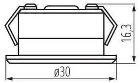 Kanlux 23520 - Lampada da incasso da esterno LED IMBER LED/1W/12V 4000K IP65 argento