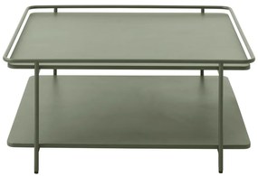 Tavolino da salotto verde in metallo 75x75 cm Yuba – Unique Furniture