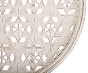 Set da balcone di un tavolo e due sedie beige/bianco sporco TRIESTE Beliani