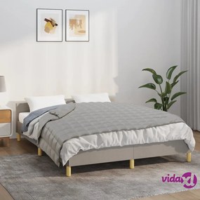 vidaXL Coperta Ponderata Grigia 135x200 cm 10 kg Tessuto