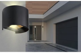 Globo 34168RB - Applique a LED da esterno VERONIKA 2xLED/3W/230V IP44 nero