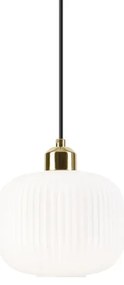 Lampadario a sospensione con filo HARMA 1xE27/15W/230V diametro 20 cm bianco/oro