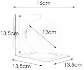 Markslöjd 108085 - Applique da bagno ZENIT 1xG9/18W/230V IP44