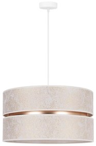 Duolla - Lampadario a sospensione con filo DUO 1xE27/15W/230V diametro 40 cm bianco/oro