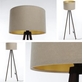 Lampada da terra STANDART 1xE27/60W/230V beige/marrone