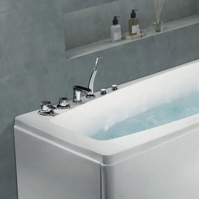 Kamalu - Vasca idromassaggio 170x70 con posizionamento angolare a destra | KVSS-200