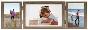 Cornici Portafoto a Libro Marrone Chiaro 28x18 cm+2x(13x18 cm)