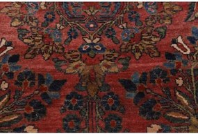 Antik Stilizzato Rosso Ruggine Blu Scuro Corsia 80x300 Cm