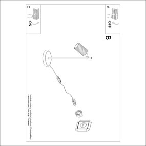 Brilagi - Lampada da tavolo CRESTO 1xGU10/10W/230V bianca
