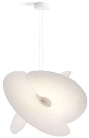 Luceplan - Levante Lampada a Sospensione Large Matt White/White Luceplan