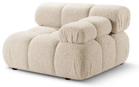 Modulo divano in bouclé beige (angolo destro) Bellis - Micadoni Home