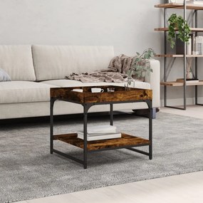 Tavolino Salotto Rovere Fumo 49,5x49,5x45 Cm Legno Multistrato /