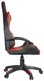 Sedia da gioco VARR Zolder nero/rosso