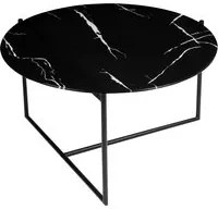 Tavolino marmo nero 80x45x80 cm OresteLuchetta