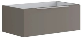 Mobile da bagno sotto lavabo Brera grigio opaco L 79.5 x H 30 x P 45.5 cm 1 cassetto, lavabo non incluso