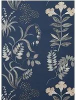 Liberty Carta da parati Botanical Stripe - Pewter Blue