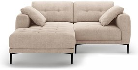 Divano angolare marrone chiaro (con penisola a sinistra/con chaise lounge) Bemy – Micadoni