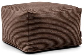 Puof a sacco marrone scuro con rivestimento in velluto a coste Softbox MooG – SLOWDOWN