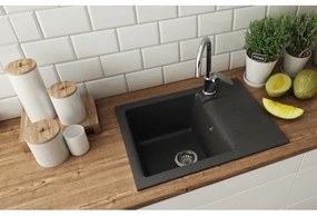 ALVEUS 1149116 - Lavello della cucina GEM 59x50 cm granito/nero