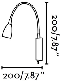 FARO 41019 - Applique LOKE LED/3W/230V