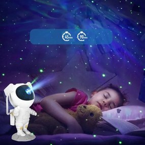 Proiettore LED RGB LED/5W/5V astronauta + telecomando