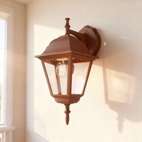 Applique Lanterna da Esterno IP54 E27 Corten - Serie ALFIERI 1B