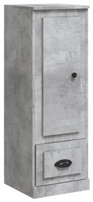 Credenza grigio cemento 36x35,5x103,5 cm in legno multistrato