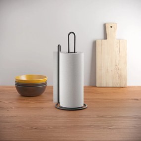 Porta asciugamani da cucina nero My Roll Lava Myroll - Metaltex