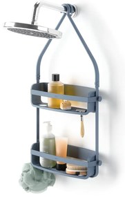 Mensola in plastica blu da appendere per il bagno Flex - Umbra