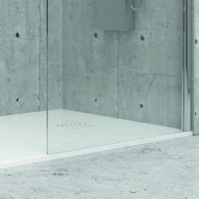 Piatto doccia 180x80 cm effetto pietra colore bianco - KAMALU