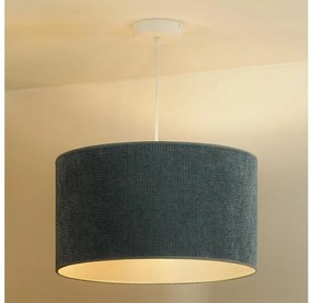 Duolla - Lampadario a sospensione con filo CORDUROY 1xE27/15W/230V diametro 40 cm azzurro