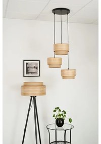 Brilagi - Lampadario a cavo MONTANA BOHO 3xE27/15W/230V marrone/nero